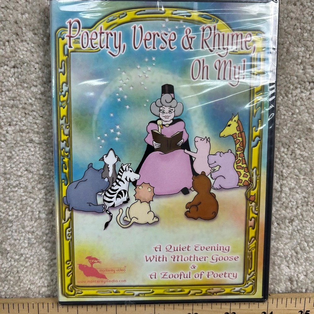 Poetry, Verse & Rhyme, Oh My! DVD 2006 Mother Goose Zooful Poetry PBS Kids